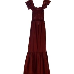 Sea New York Ruffle Sleeve Dress, Terracotta, XS